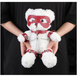 BDSMaster Ours Peluche Teddy Bear Bondage 31cm Blanc